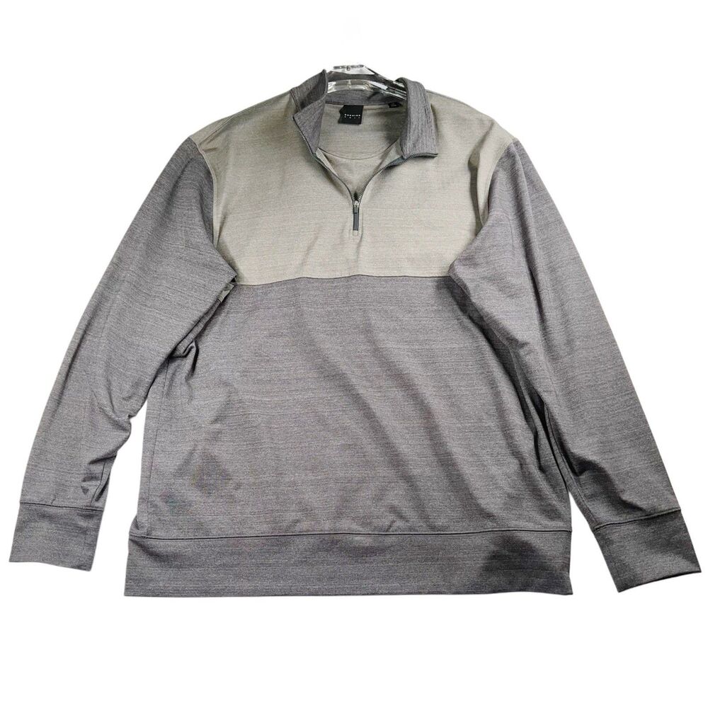 Dunning Golf Men's 2XL Performance 1/4 Zip Long Sleeve Gray Pullover Jacket